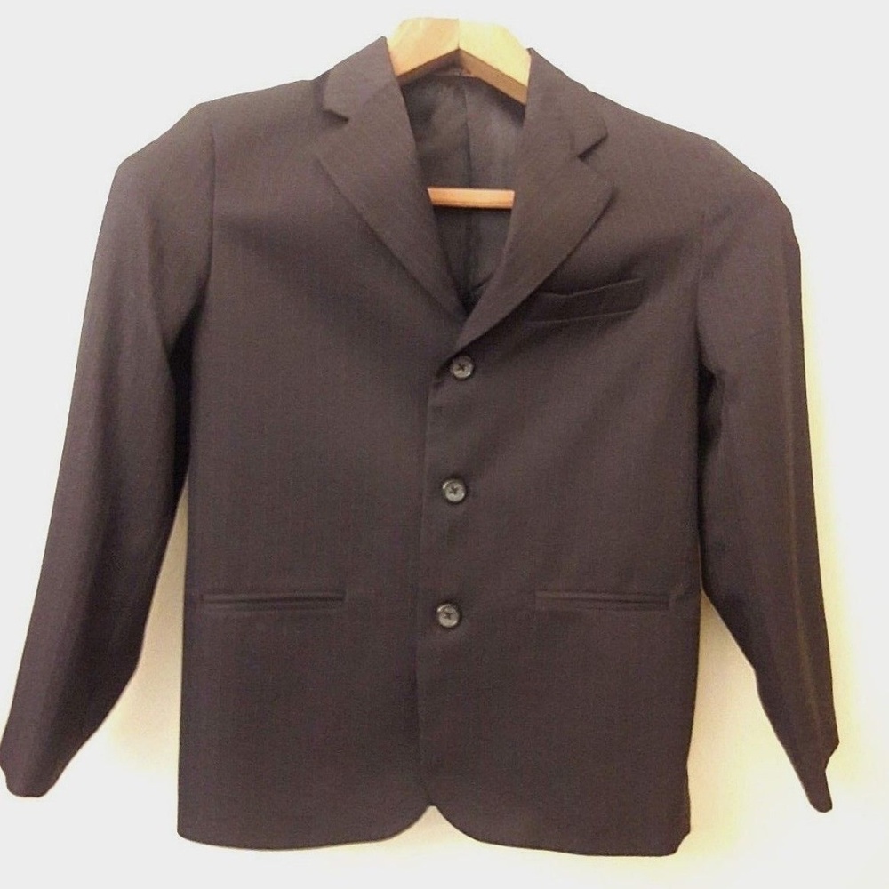 Boy's Navy Pin Striped Suit Blazer by George 12R